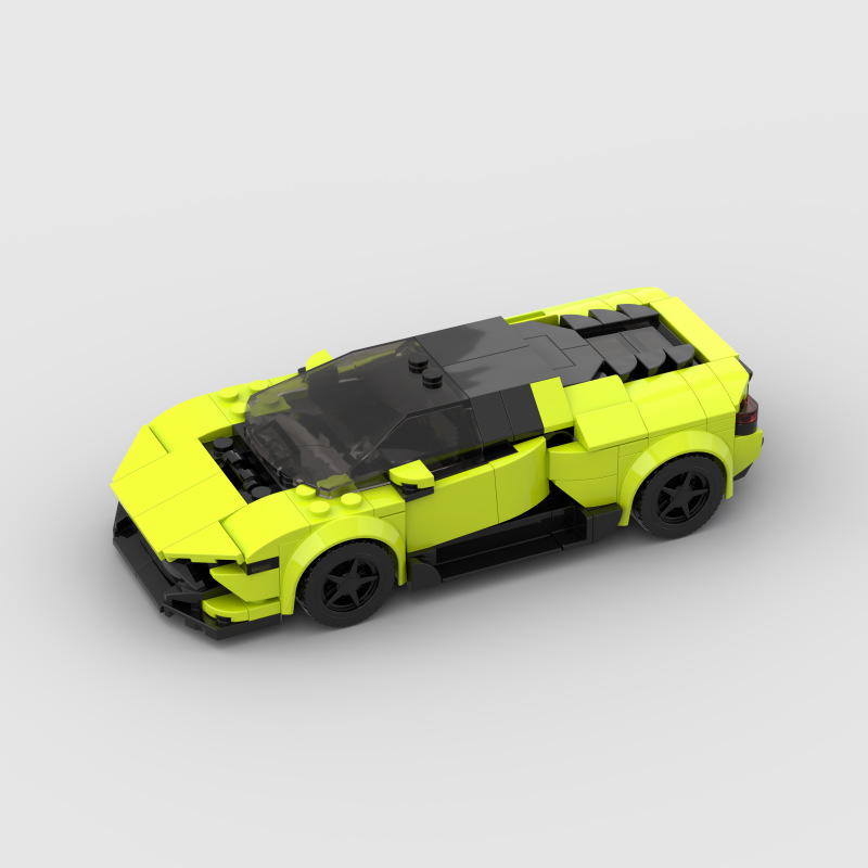 儿童益智玩具赛车跑车moc兼容积木D010133