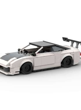 赛车跑车moc兼容儿童益智拼搭玩具积木D010143