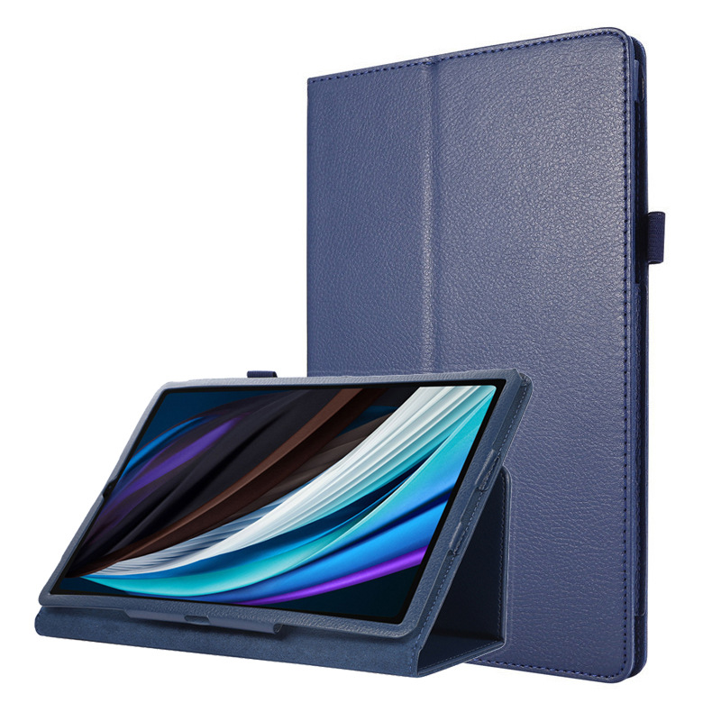 适用小米平板5保护套小米5荔枝纹支架两折小米5Pro皮套11英寸休眠