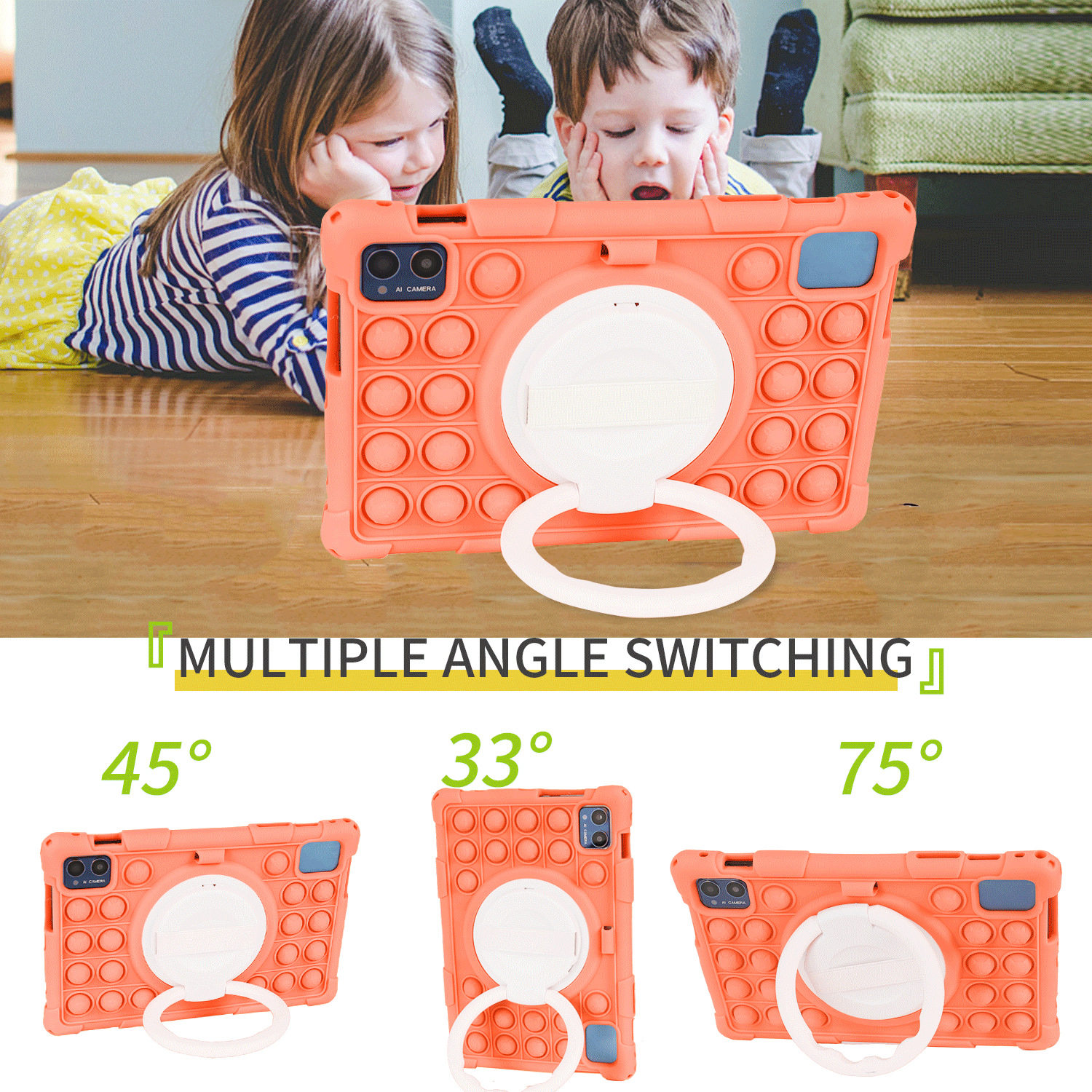 适用台电P30AIR 10.1寸平板保护套支架气囊卡通泡泡款硅胶防摔壳