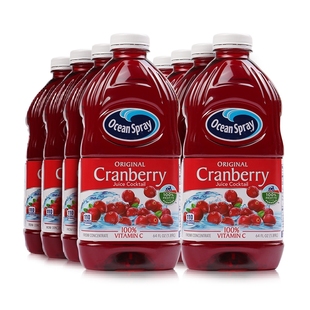 Ocean 1.89L原味水果汁可调鸡尾酒 Spray优鲜沛蔓越莓果汁饮料1L