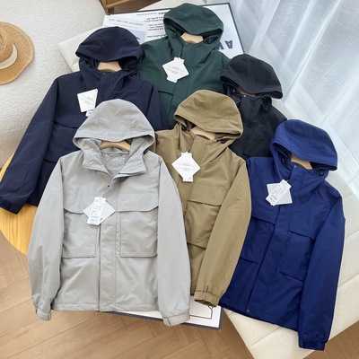 日单男装女装防风连帽外套/夹克户外休闲25秋冬新款冲锋衣478231