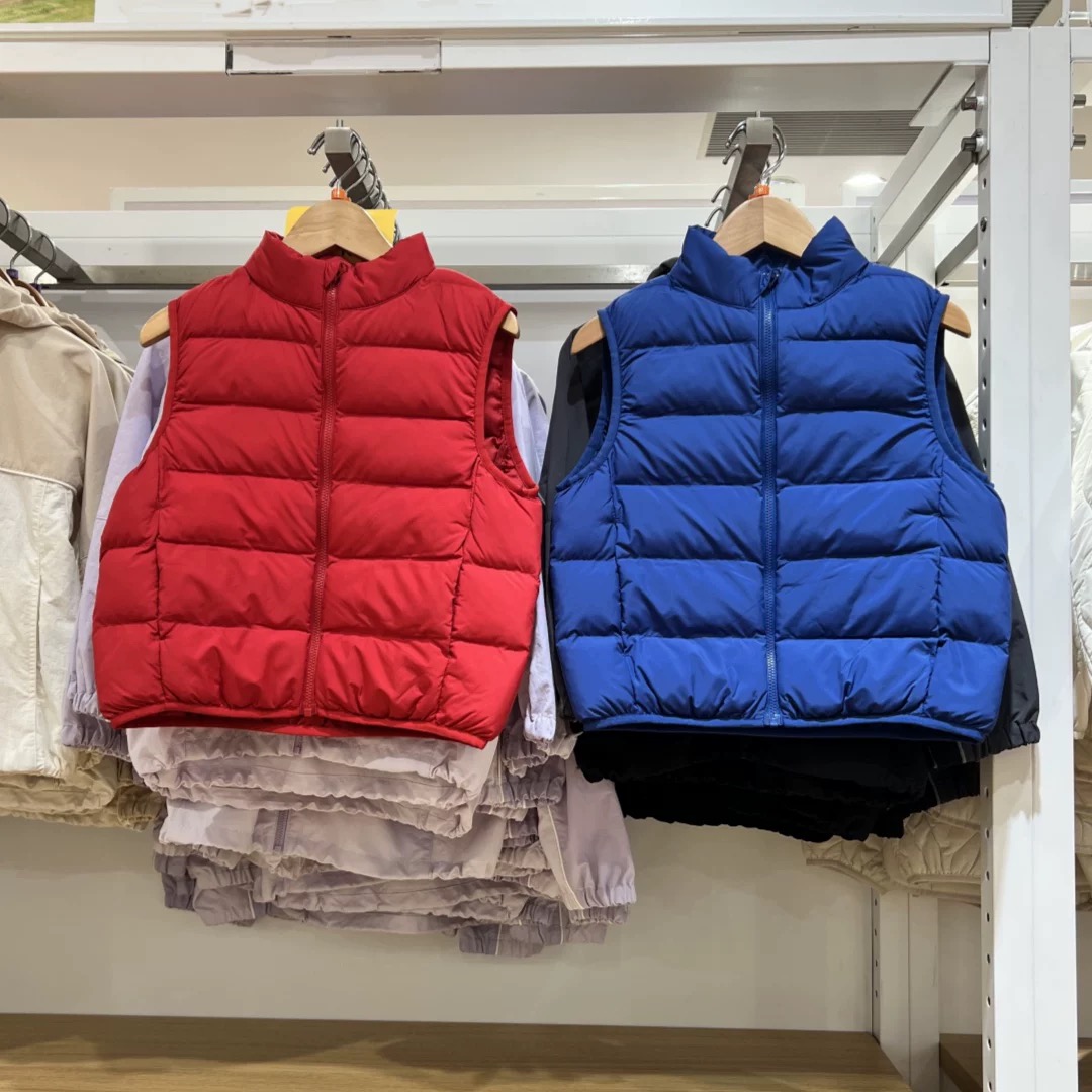 童装男童女童空气棉服可机洗休闲百搭背心马甲上衣2025新款478124