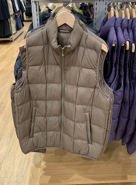 日单秋冬男女装宽松空气无袖棉服背心便携式立领马甲上衣483632