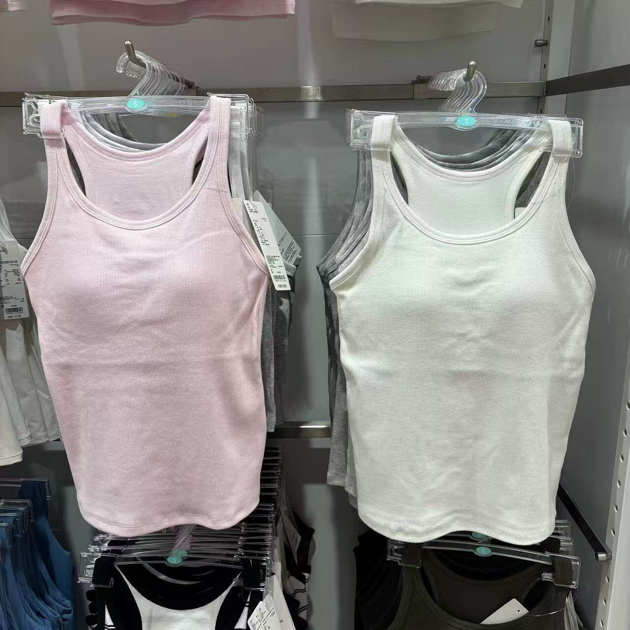 女装！Bra工字背心！条纹带胸垫内搭打底衫26春夏款484830/482329