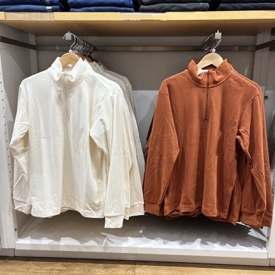 男装女装柔滑弹力摇粒绒半拉链休闲百搭套头衫长袖秋冬新款481184