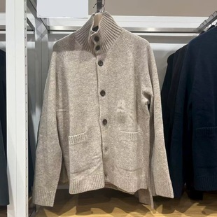 日单男女装情侣舒芙蕾针织毛衣开衫冬季新款宽松毛衫外套 480023