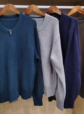 合作款男装女装情侣圆领针织开衫长袖毛衣毛衫外套秋冬新款479731