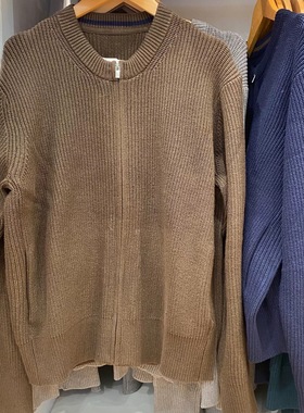 合作款男装女装情侣圆领针织开衫长袖毛衣毛衫外套秋冬新款479731