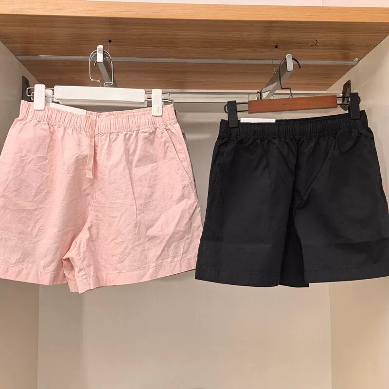 女装26夏季弹力松紧腰抽绳短裤休闲宽松运动棉质居家裤卫裤482646