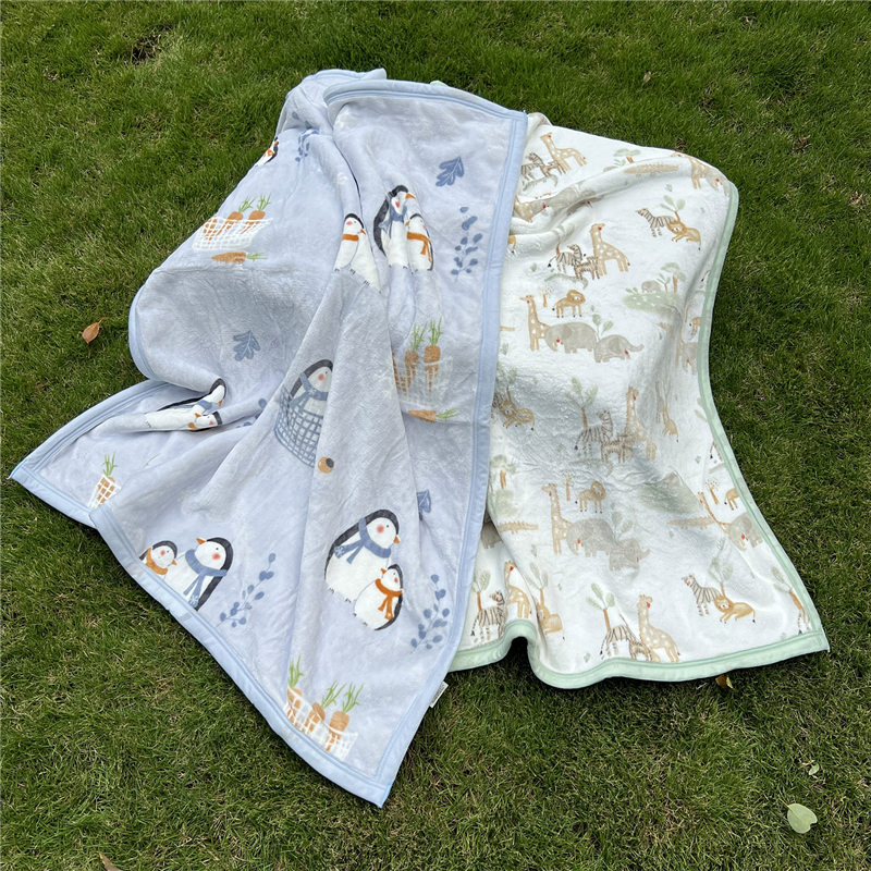 微瑕特价！超划算！双面绒！婴儿童午睡盖毯被子羊羔绒抱毯毛毯子