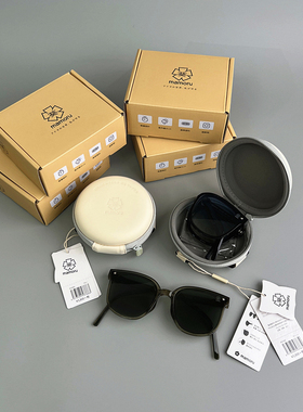 官旗卖258！可折叠收纳！男女款口袋超轻偏光太阳镜复古大框墨镜