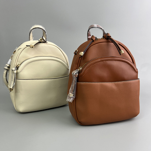 出口欧洲!39.95欧!女士通勤学生休闲复古皮质PU小巧背包双肩包