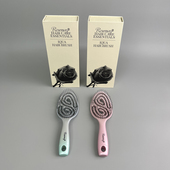 出老美 家用气垫弹力梳子女长发按摩卷发梳镂空排骨梳 干湿两用