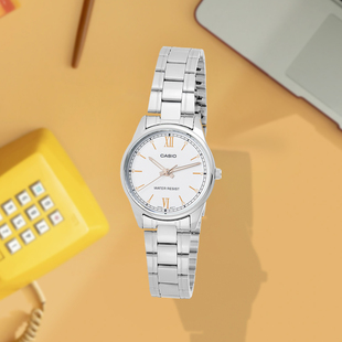 Casio卡西欧女士学生小众轻奢考试防水石英手表LTP 7B2 V005D
