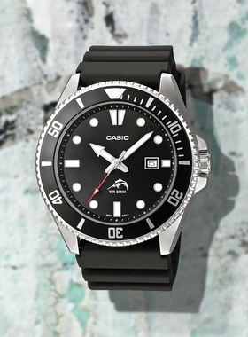 卡西欧剑鱼CASIO比尔盖茨同款商务夜光指针男士腕表 MDV-106B-2A