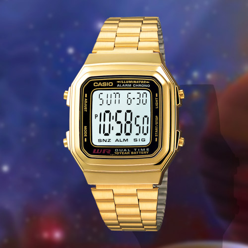 Casio/卡西欧 复古时尚休闲百搭情侣防水休闲电子表 A178WGA-1A