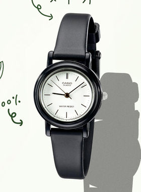 卡西欧CASIO正品手表小黑表时尚学生石英简约女士表 LQ-139BMV-7E