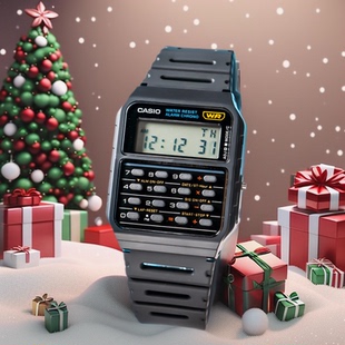 32D DBC 简约复古绝命毒师户外计算器防水手表 53W CASIO卡西欧CA