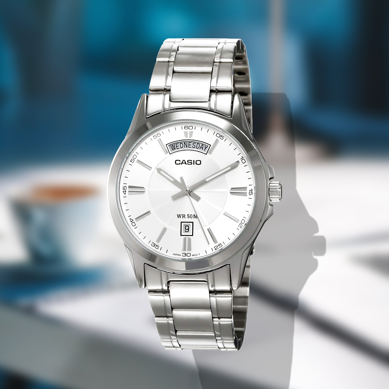 卡西欧/CASIO 复古商务简约男士指针防水石英腕表 MTP-1381D-7A