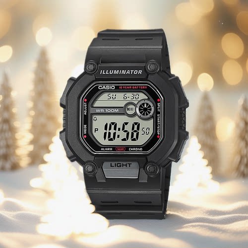 卡西欧复古时尚多功能电子表