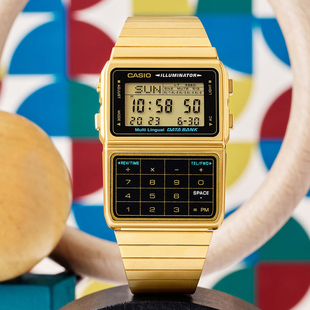 506 防水电子表 611 日本卡西欧CASIO复古简约计算器金属表DBC