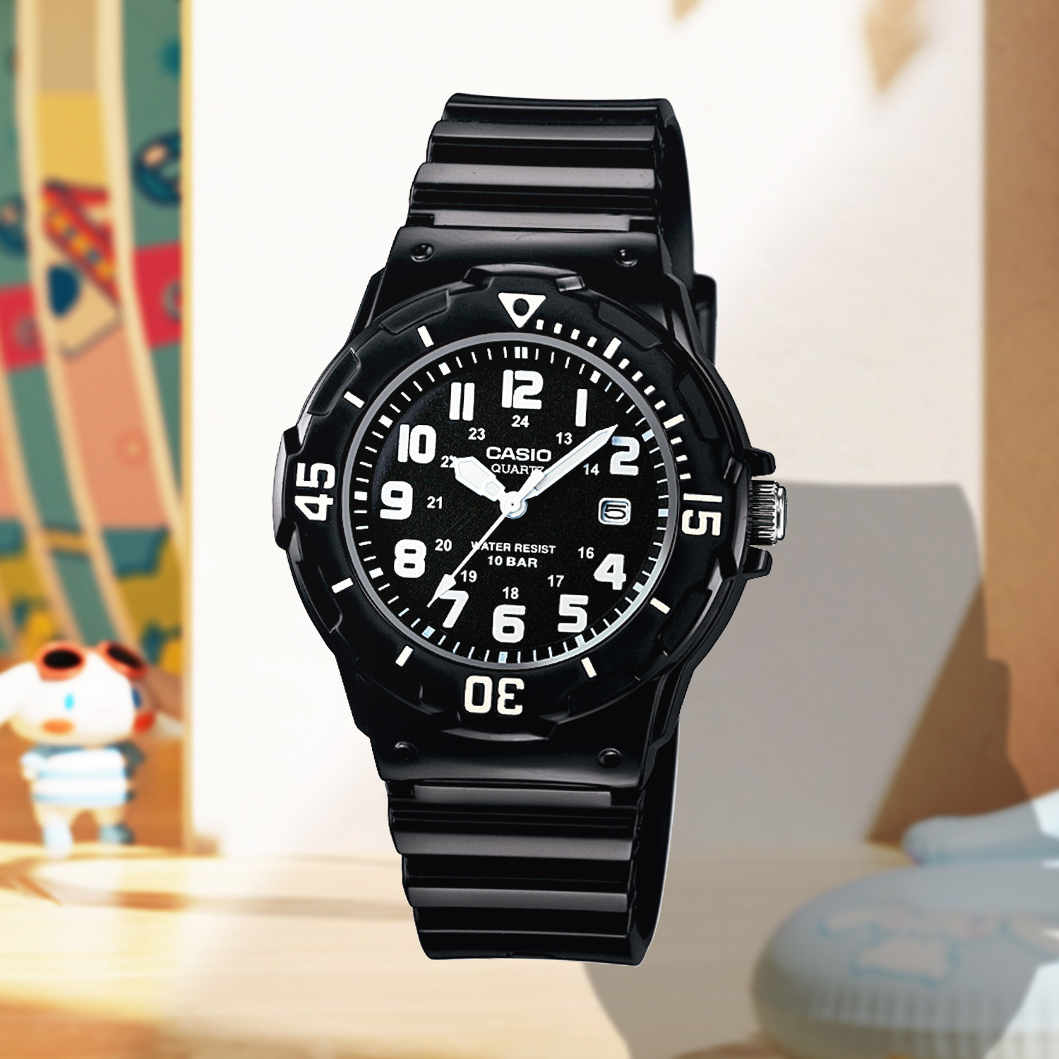 卡西欧casio时尚潮流可爱儿童防水百搭运动学生手表LRW-200H-1B