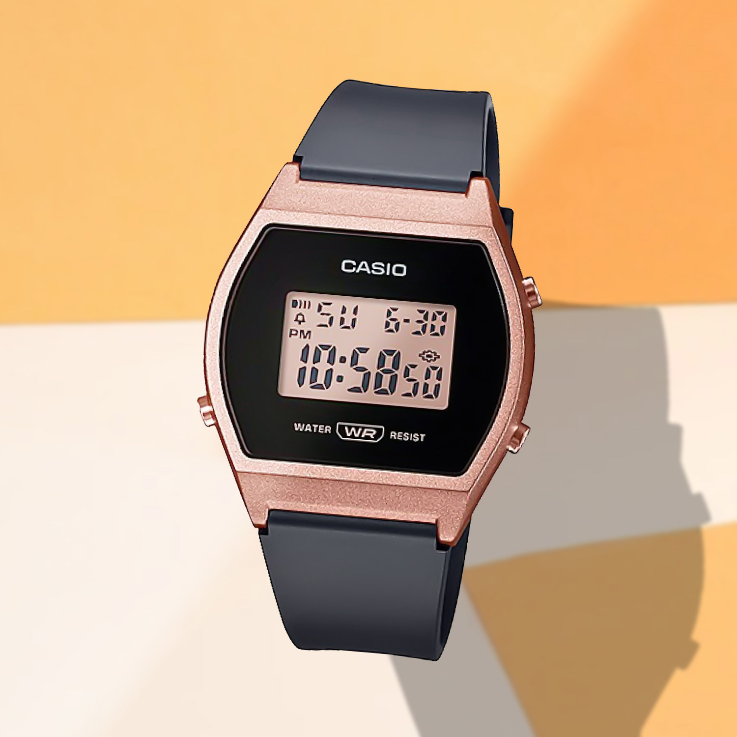 casio/卡西欧 时尚复古潮流休闲防水女士电子小众手表 lw-204-1a