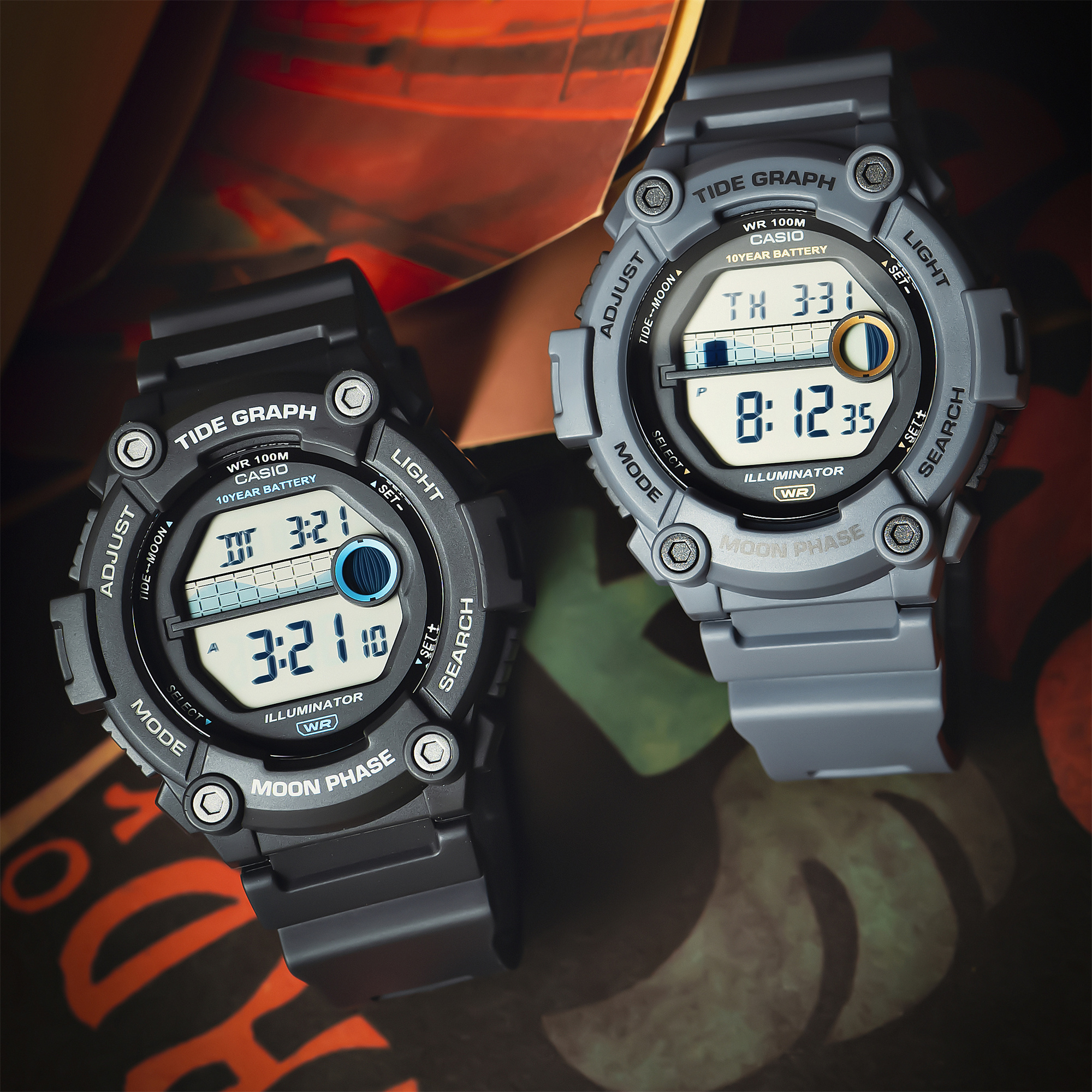 卡西欧运动时尚电子表