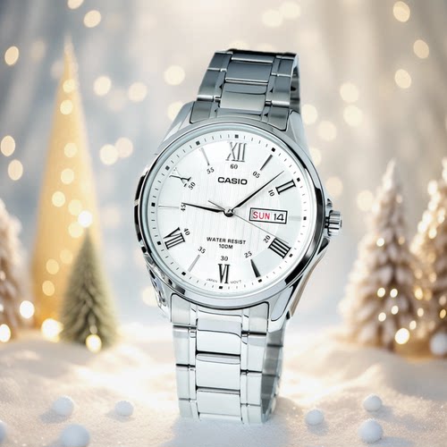 卡西欧休闲商务石英男表MTP-1384