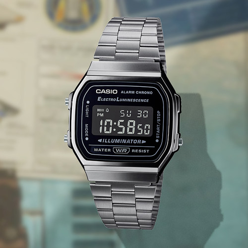 卡西欧时尚网红复古电子表时尚潮流学生男手表A168WGG-1B