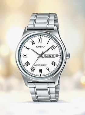 卡西欧CASIO男表简约复古商务运动石英指针男表 MTP-V006L-1B 7B