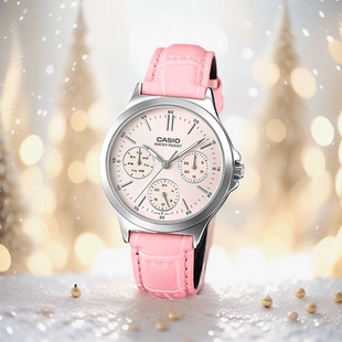 V300L 7A2 CASIO女士石英指针防水对表LTP 卡西欧情侣手表正品