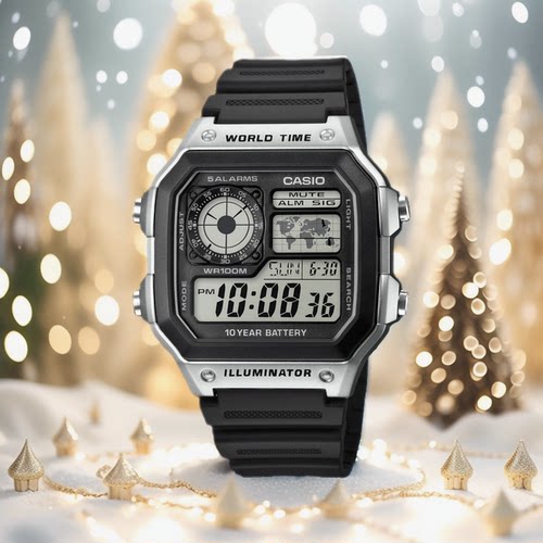 卡西欧CASIO复古时尚运动防水表