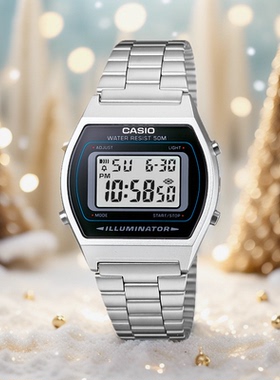 日本卡西欧玫瑰金复古中性表B650WC-5A男女手表黑钢B640WB-1A 1B