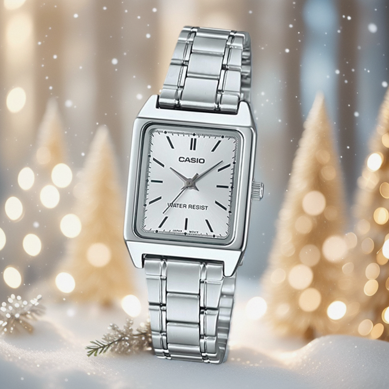 卡西欧罗马数字石英指针女手表