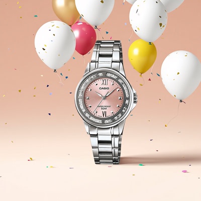 简约时尚大气sheen大众指针学生防水石英表卡西欧手表女LTP-1391