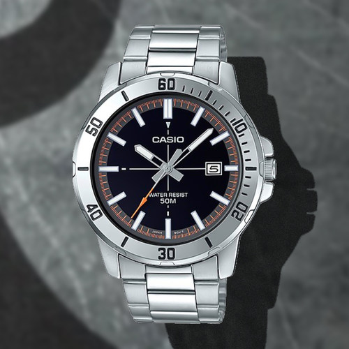 Casio/卡西欧 轻奢石英复古简约时尚小众情侣防水表MTP-VD01D-1E2