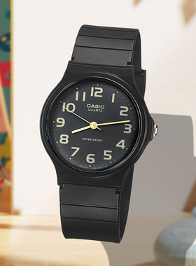 Casio卡西欧正品手表男女石英复古网红小黑表情侣学生表MQ-24-1B2