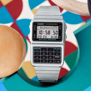 506 防水电子表 611 日本卡西欧CASIO复古简约计算器金属表DBC