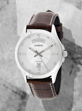 卡西欧/casio 复古商务男士指针简约防水石英腕表 MTP-1381L-7A
