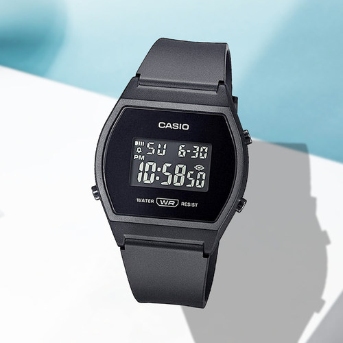 Casio/卡西欧 潮流休闲防水时尚复古女士电子小众手表 LW-204-1B