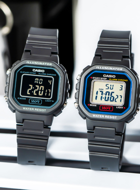 卡西欧手表女CASIO 粉色小方块LA-20WH-1A/B/C/4A1学生数显电子表