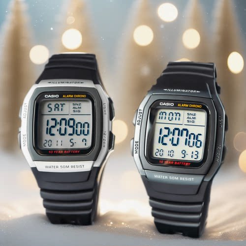 卡西欧户外运动防水简约复古方表