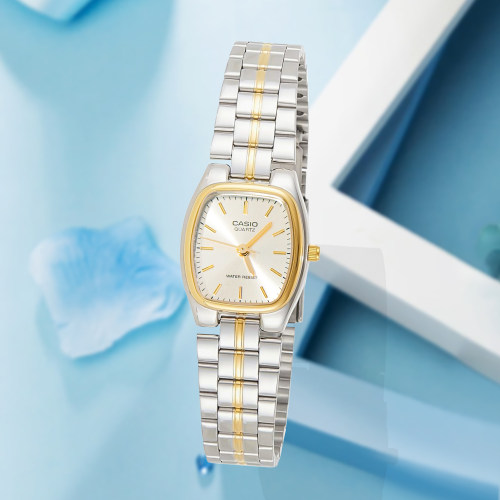 卡西欧/Casio 复古轻奢ins风简约商务白领石英女表 LTP-1169G-9A