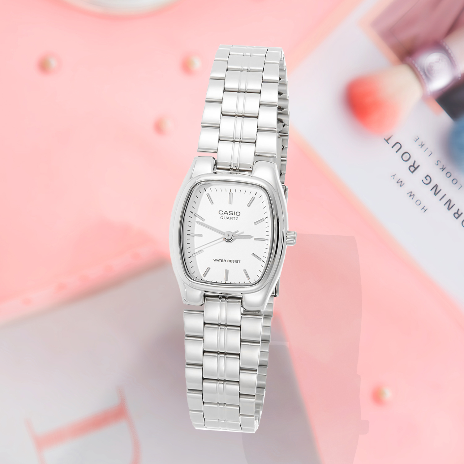 Casio/卡西欧 轻奢ins风复古简约商务白领石英女表 LTP-1169D-7A