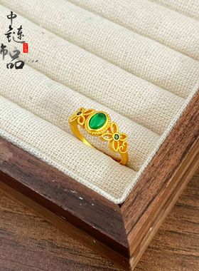 古法镀金久不掉色金店同款沙金