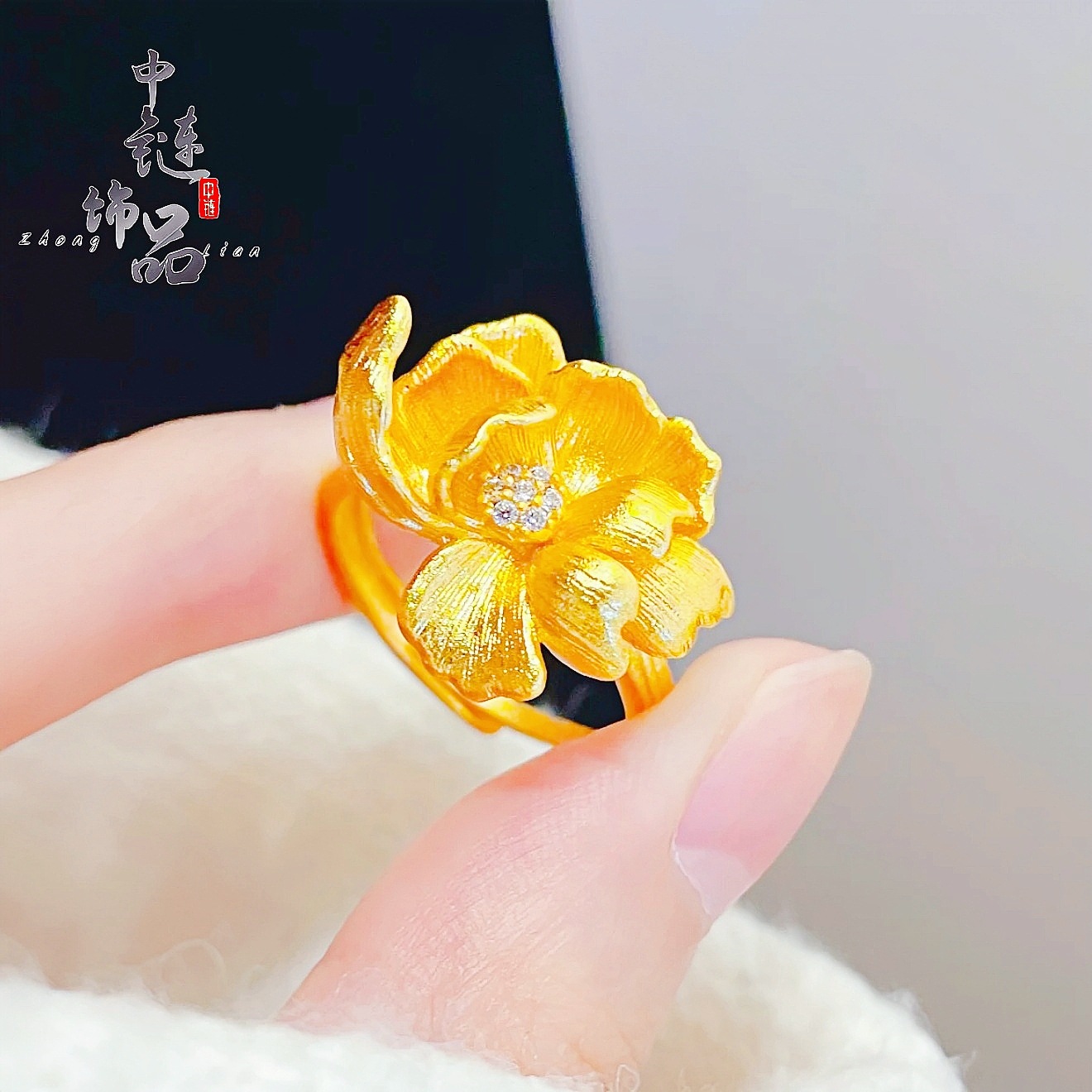 不掉色【金店同款】爆款古法沙金