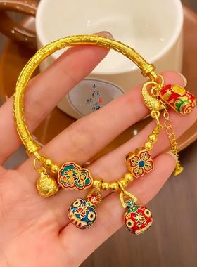 【金店同款】高保色古法沙金珐琅