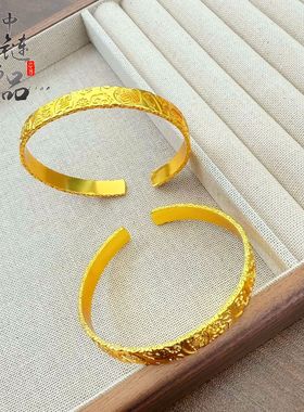 古法镀金久不掉色金店同款沙金